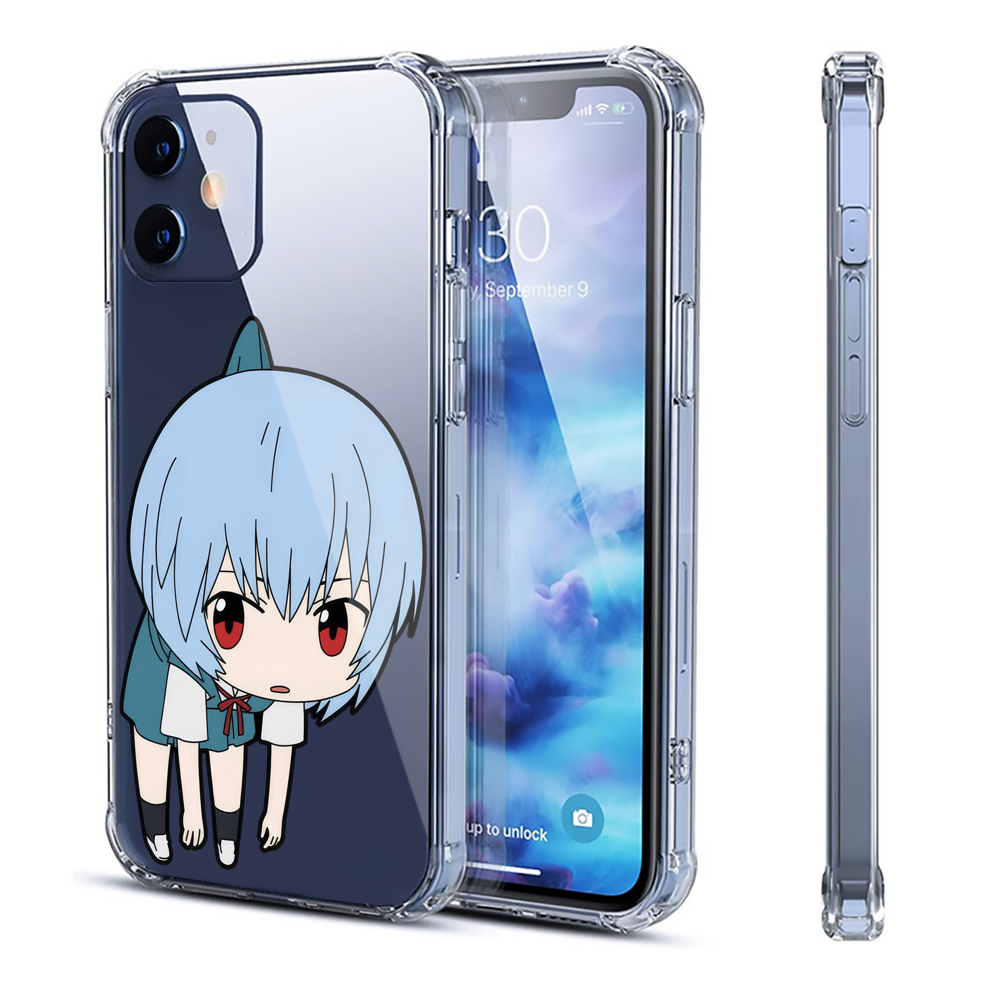 （画像用） EVA 新世紀エヴァンゲリオン 【iPhone 12シリーズ対応】透明スマホケース（クリアソフトケース）